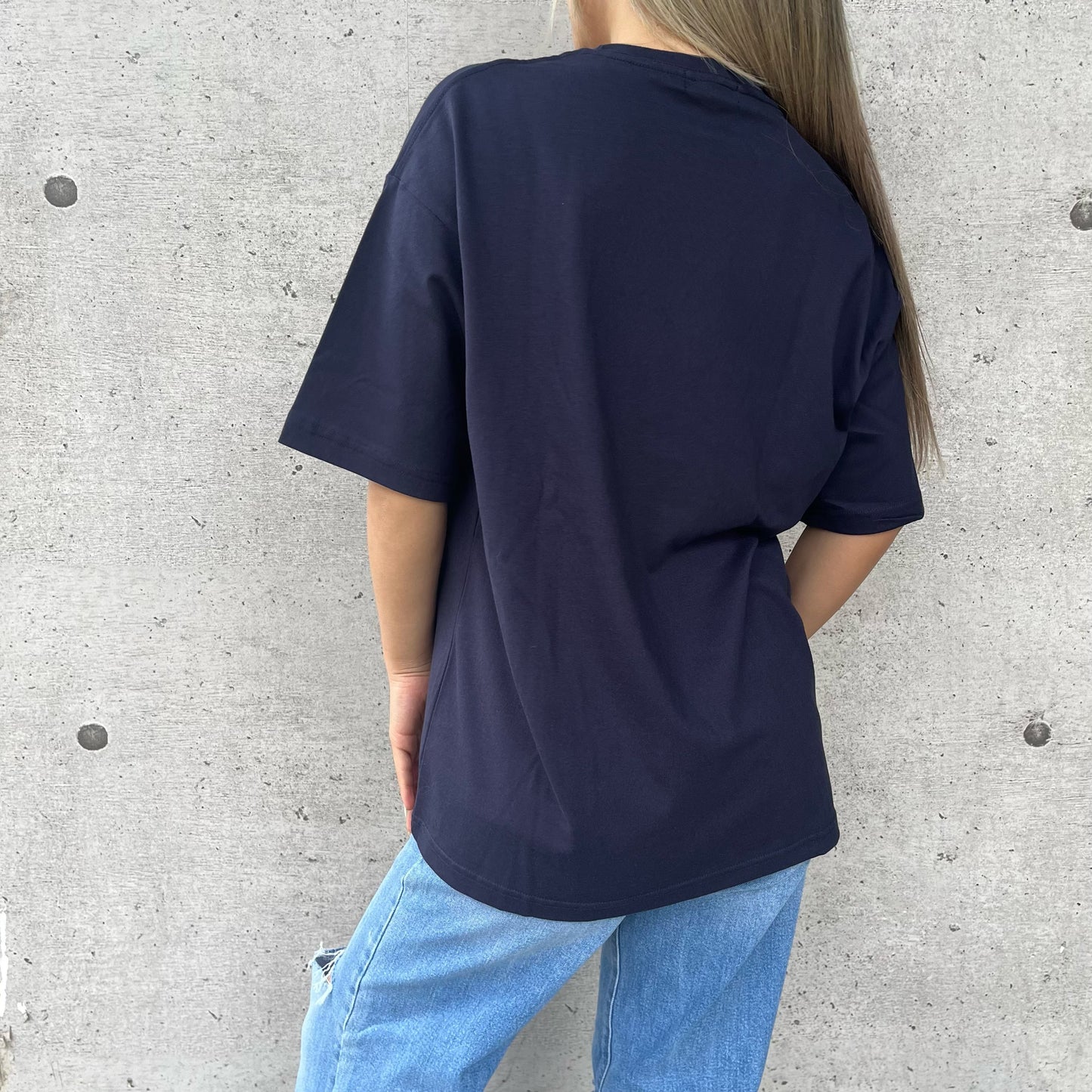 MIRACLE UNIVERSITY ロゴプリントTシャツ （ロング丈）(メンズ)